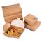 PLA Coated 337gsm Kraft Picnic Bento Lunch Boxes Flexo Printing