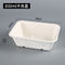 850ml White Biodegradable Bagasse Sugarcane Food Container With Lid