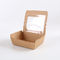 Thickened Sandwich Platter Food Grade Cardboard Boxes PET Clear Window