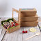 500ml Recyclable Biodegradable Kraft Takeaway Food Boxes Packaging