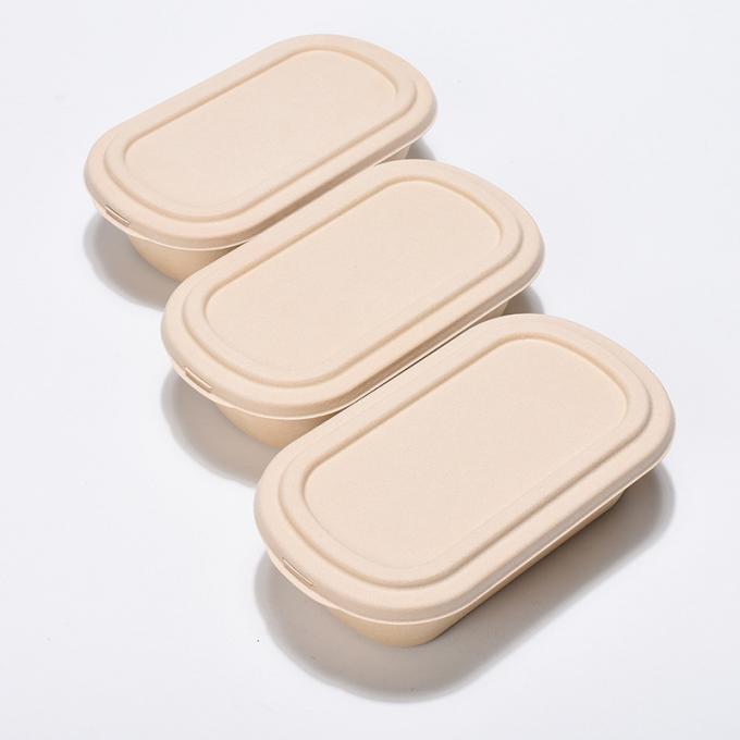 Thermal Recycle  Biodegradable 500ml Pulp Food Containers 1